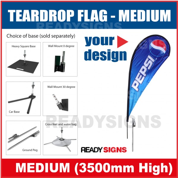 Banner Flag - Teardrop Shape - Medium